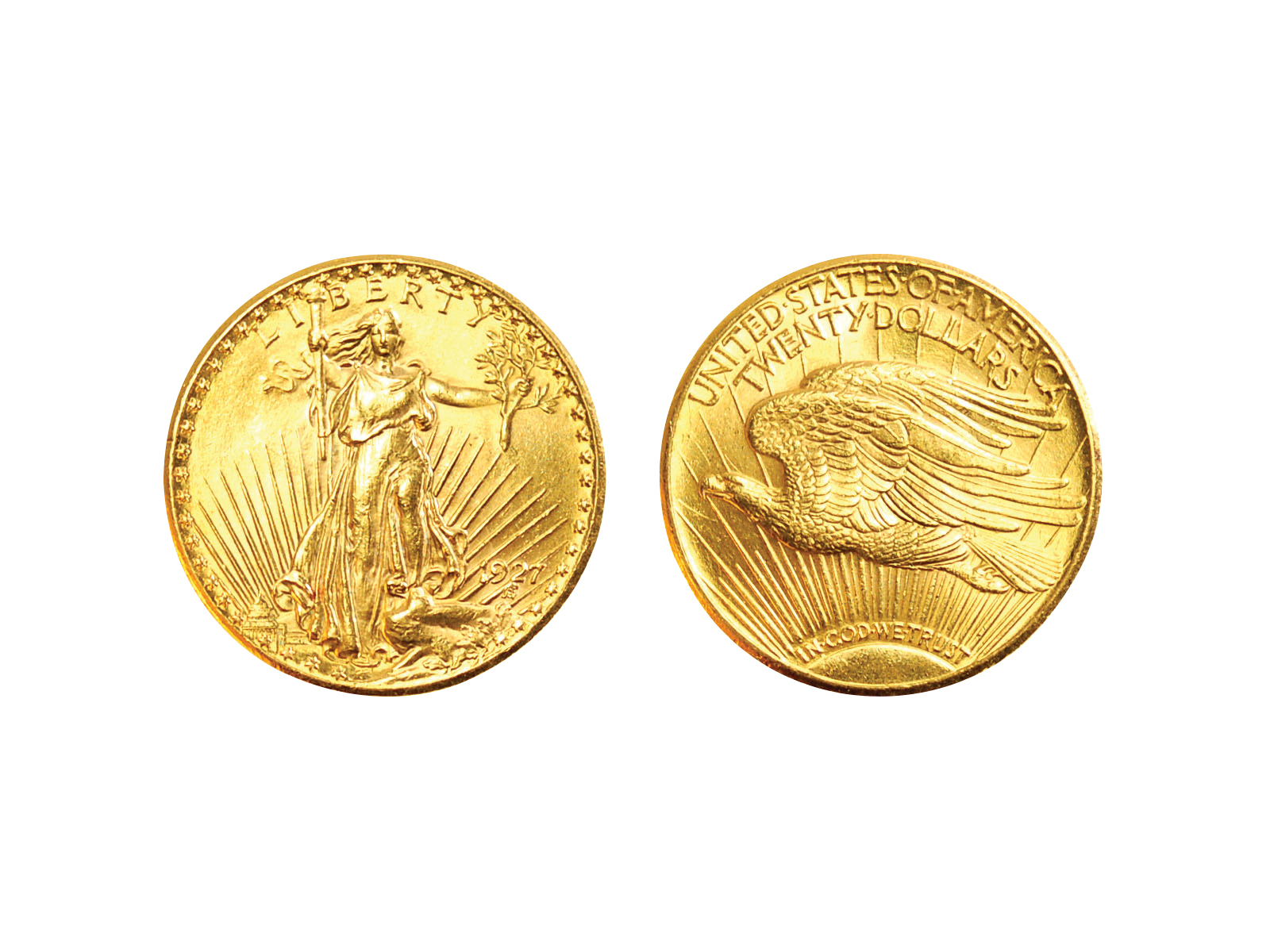 two US gold coins